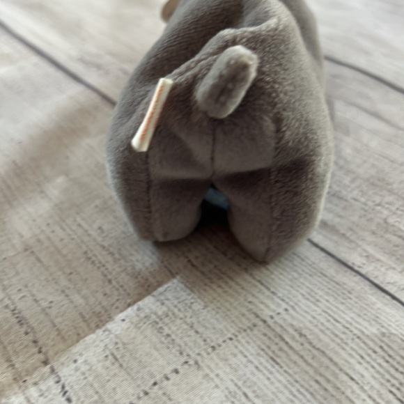 ⭐️HP!⭐️ NWT Ty Beanie Baby “Spike”‘ the rhino. PVC roller filling. 1996. - Picture 4 of 13